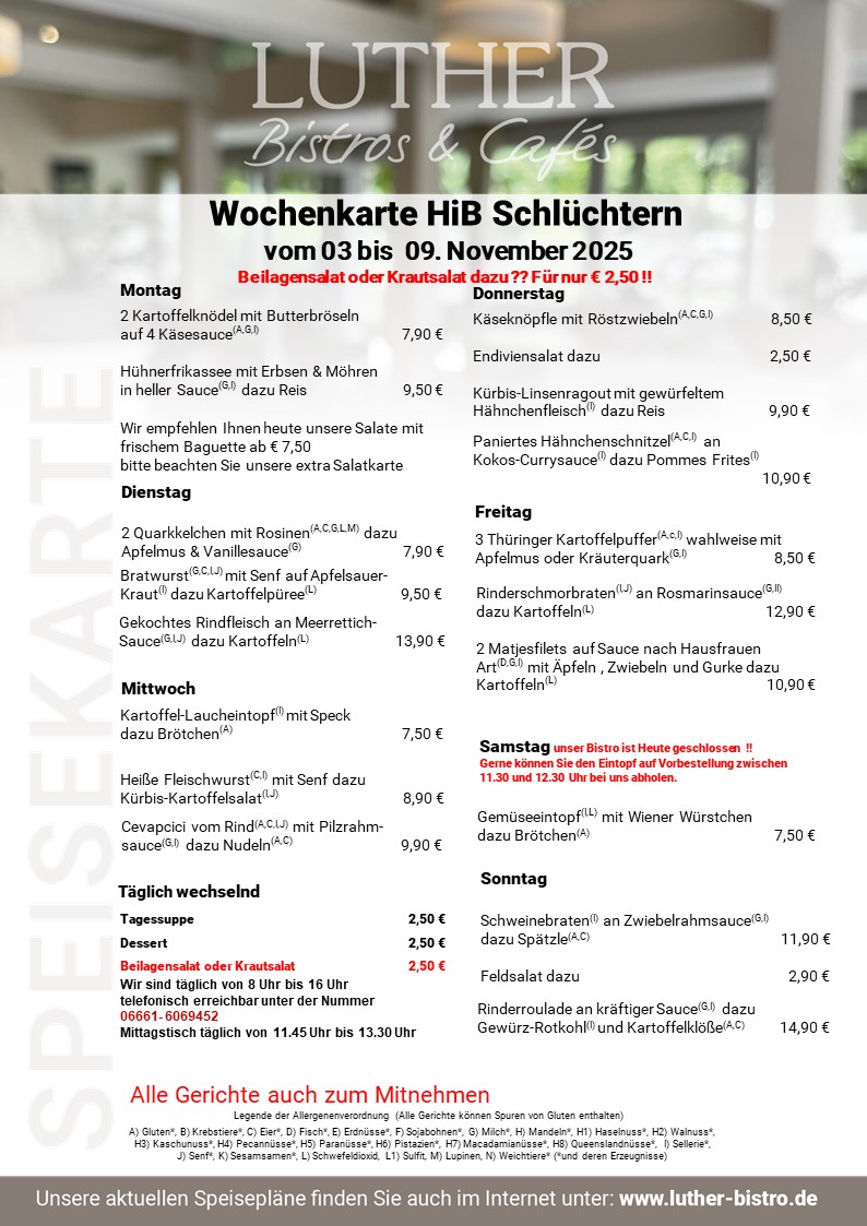 Speisekarte HIB KW 45