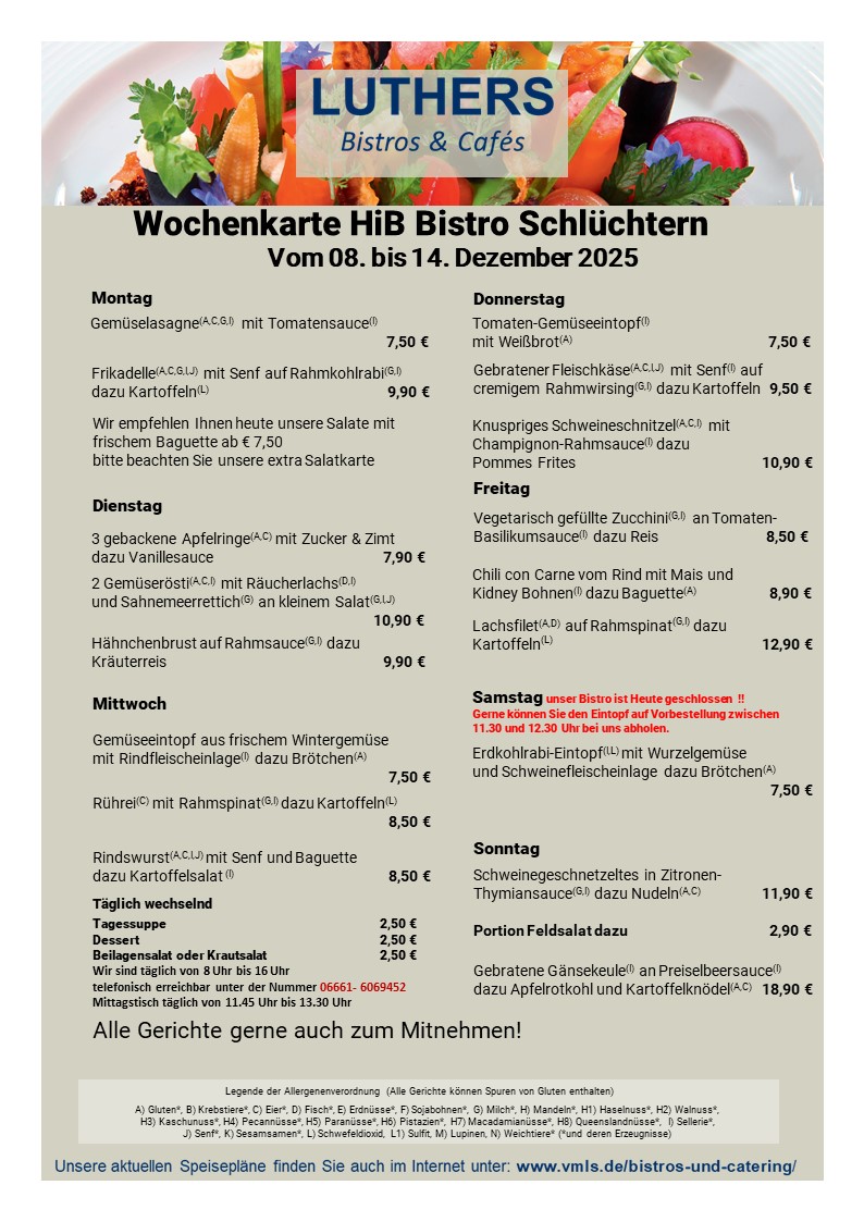 Speisekarte HIB KW 50