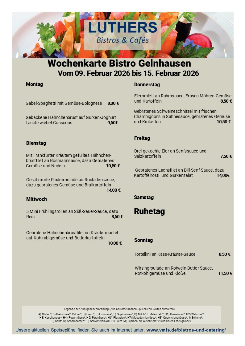 Speisekarte Bistro Gelnhausen Kw07