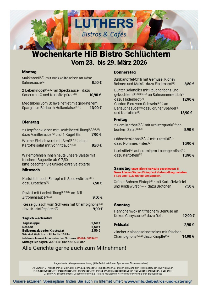 Speisekarte HIB KW 13